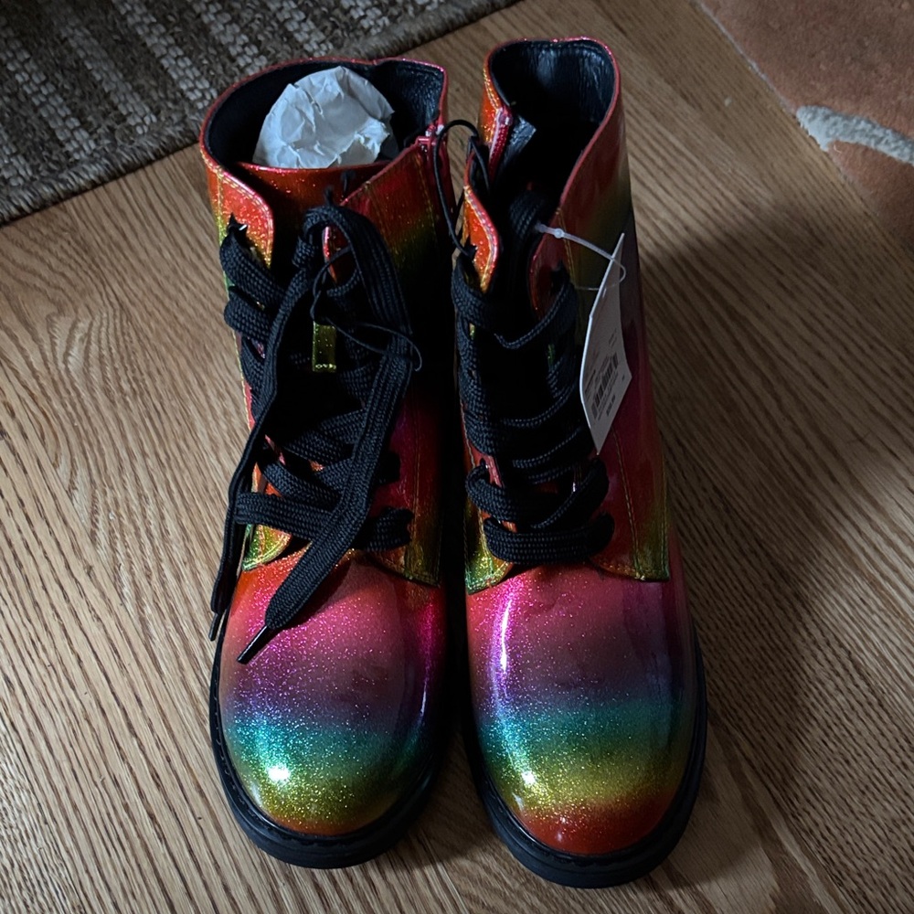 SO Multicolor Glitter Kids Boots